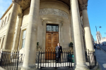 Jack Lopresti standing outside Masonic Hall Bristol