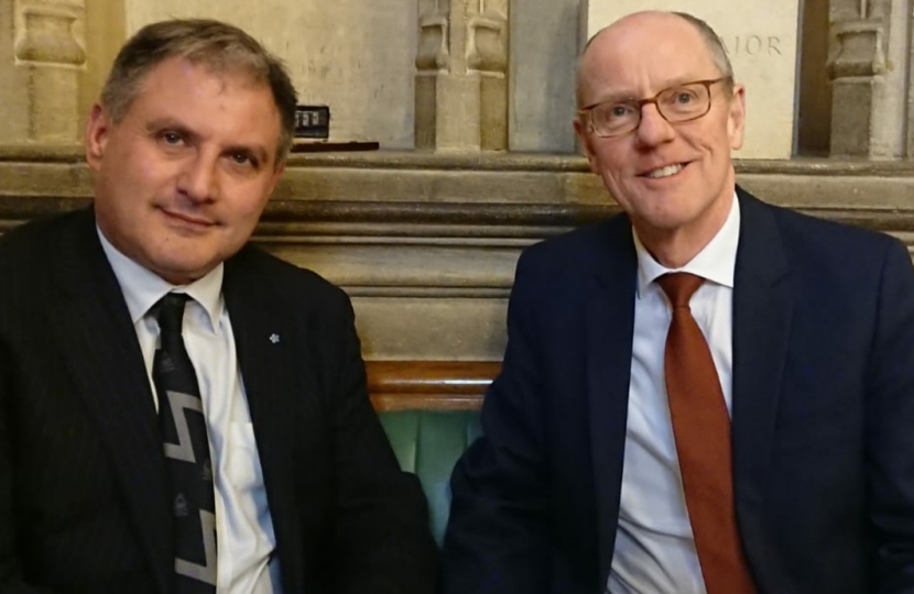 Jack Lopresti MP with Schools Minister Nick Gibb MP