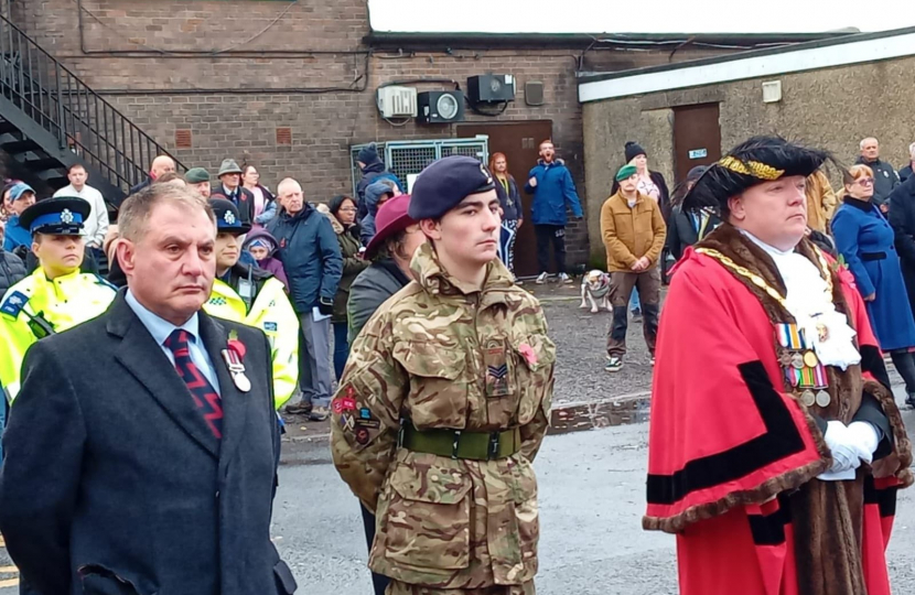 Jack Lopresti MP at the Patchway Remembrance Parade