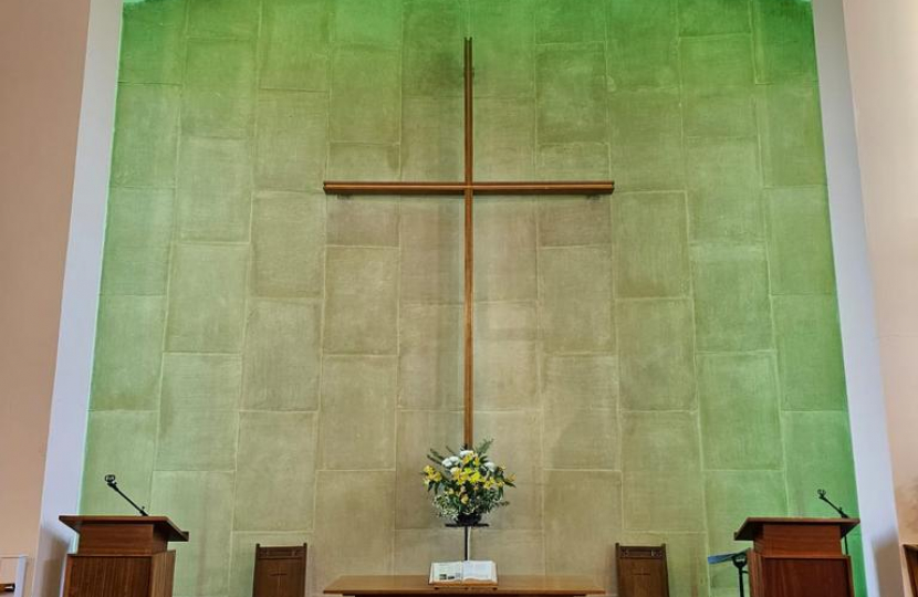 A picture of the inside of St Andrew's Methodist Church in Filton