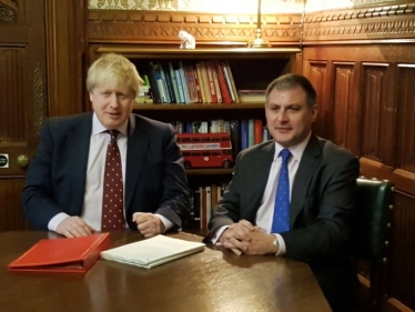Jack Lopresti MP and Boris Johnson MP