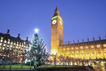 Parliament at Christmas