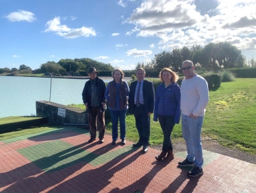 Jack Lopresti meets with new owners of West Country Water Park