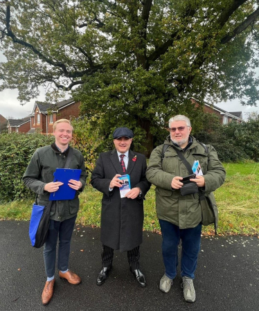 Jack campaigning in Emersons Green with local conservatives